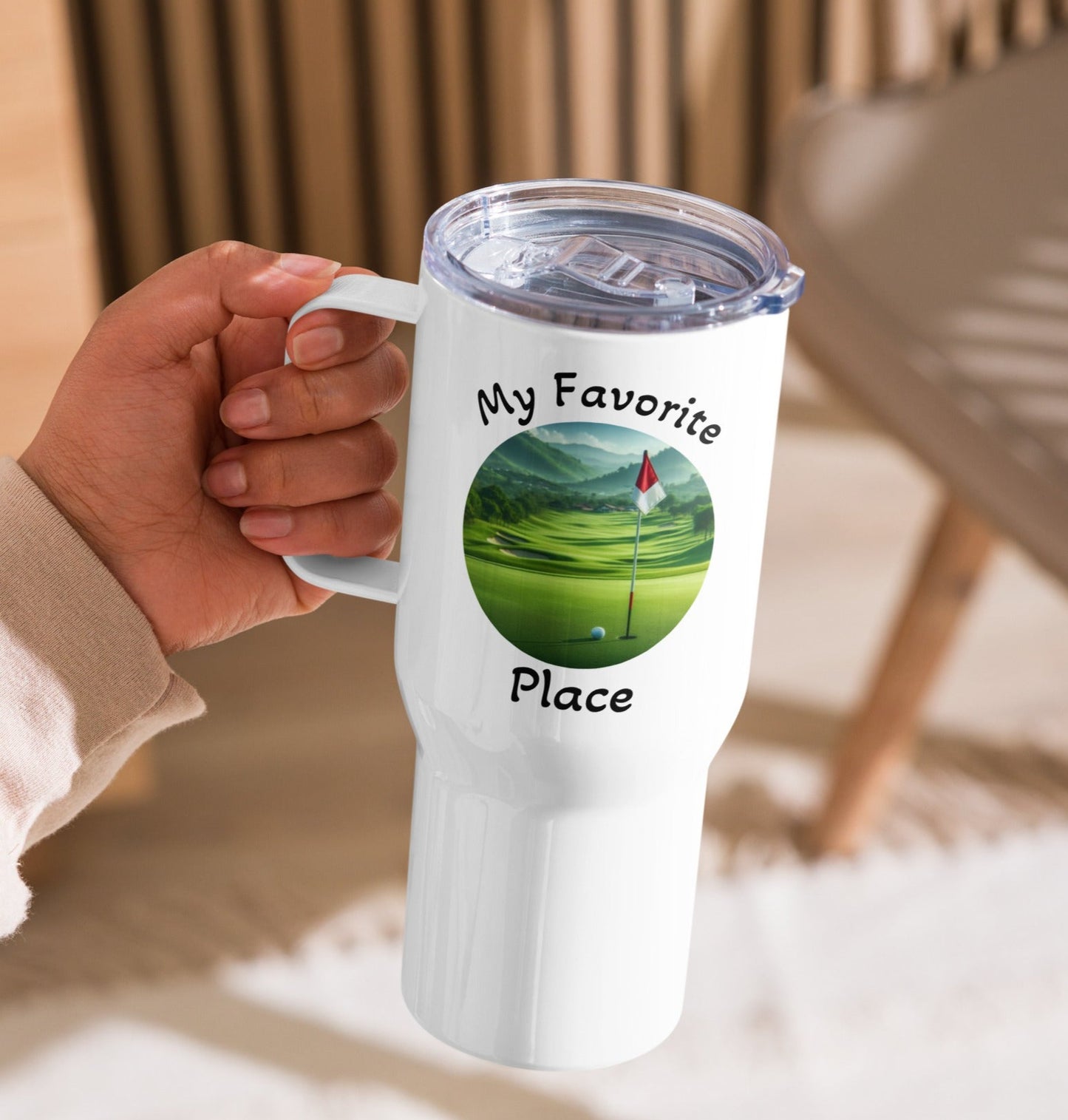 Golf Design - Travel Mug with Handle