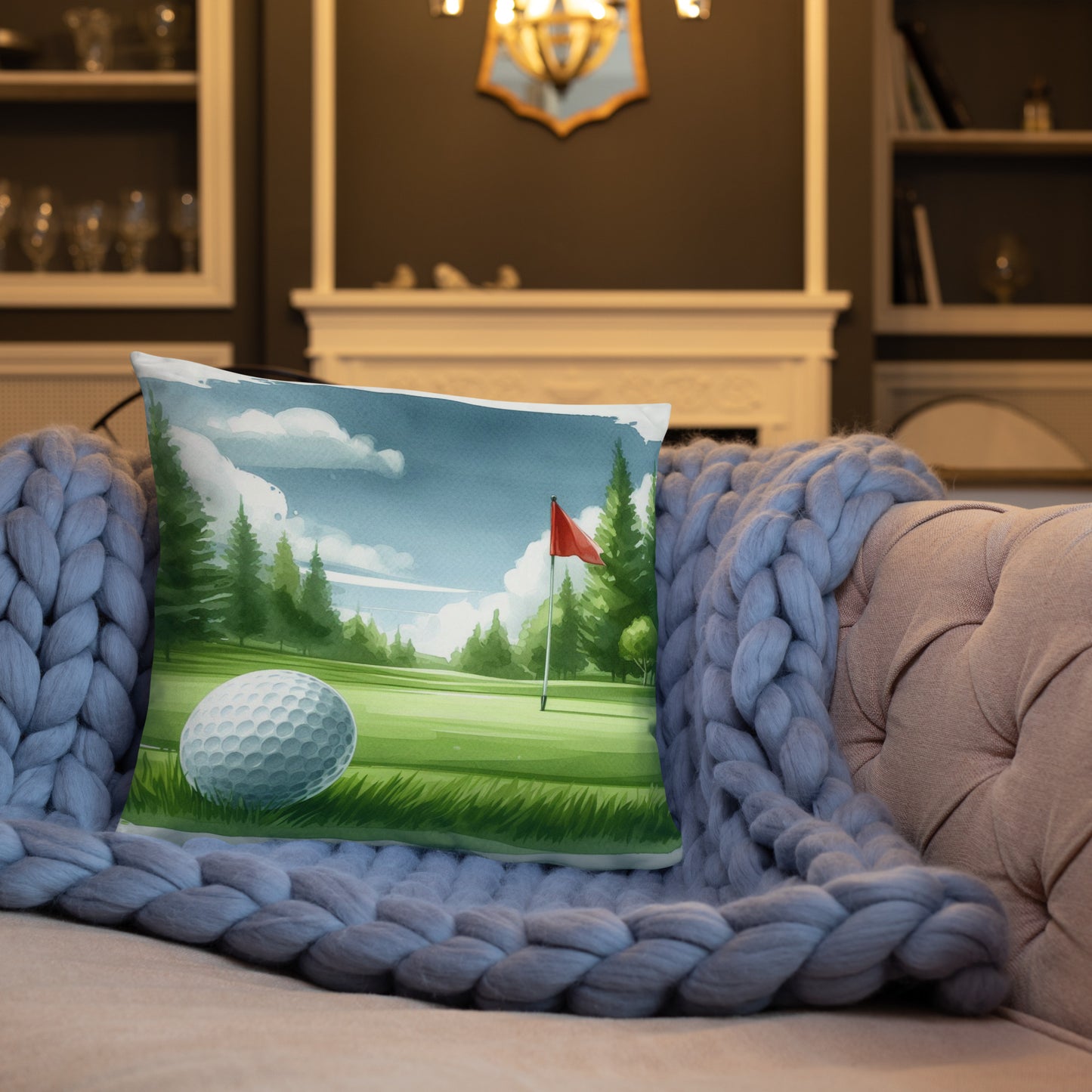 Golf Design Accent Pillow