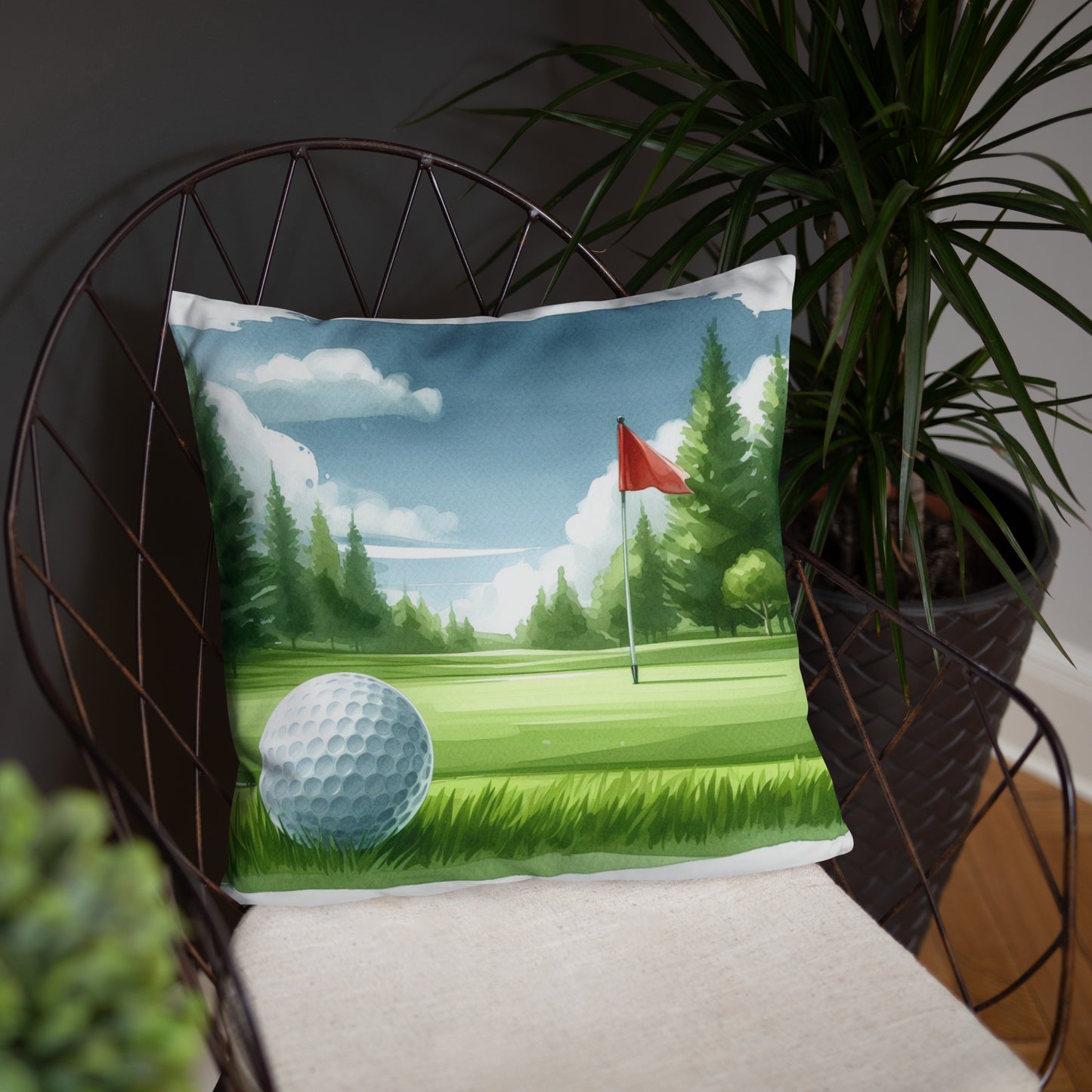 Golf Design Accent Pillow