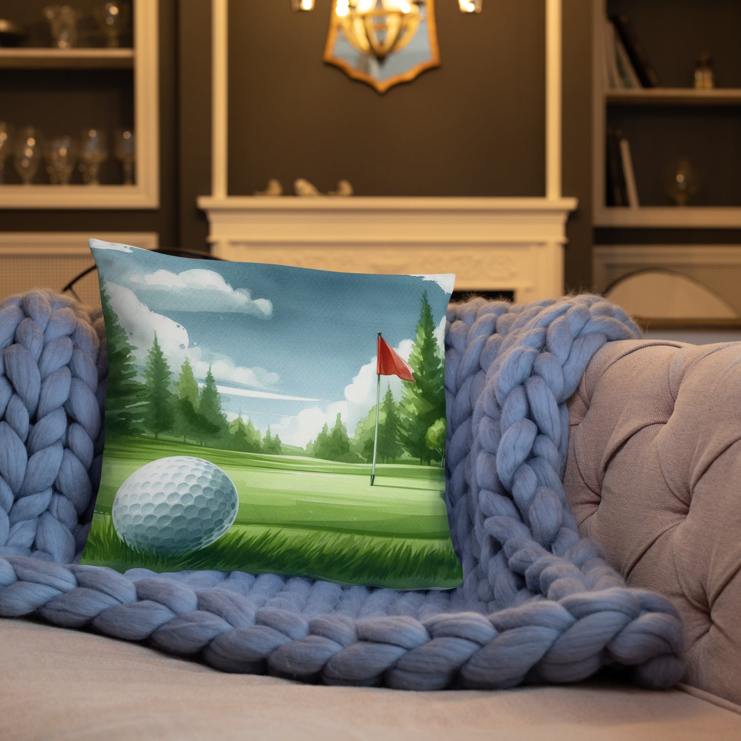 Golf Design Accent Pillow