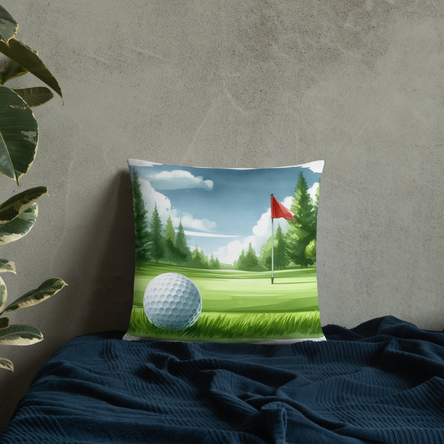 Golf Design Accent Pillow