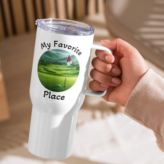 Golf Design - Travel Mug with Handle