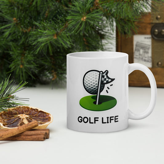 Golf Life - White Glossy Mug